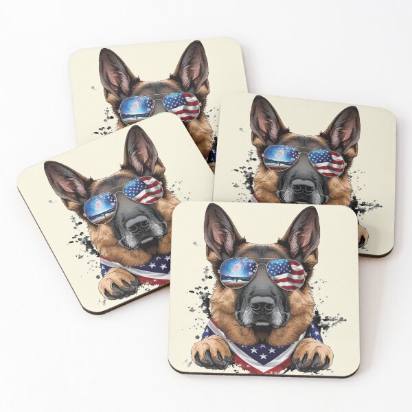 Item preview, Patriotic German Shepherd designed and sold by BKDIGITALSHOP.