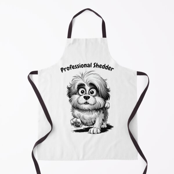 Item preview, Professional Shedder Funny Dog Cartoon | Cute Fluffy Dog Lover Gift designed and sold by Cool-cat-art.