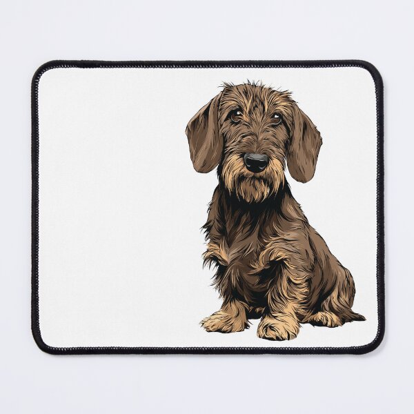 Item preview, Wild Boar Wirehaired Dachshund Dog Illustration designed and sold by whyitsme.