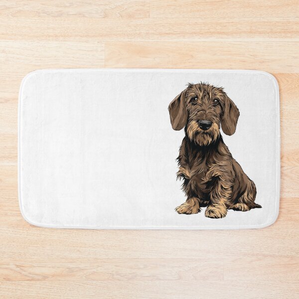 Item preview, Wild Boar Wirehaired Dachshund Dog Illustration designed and sold by whyitsme.