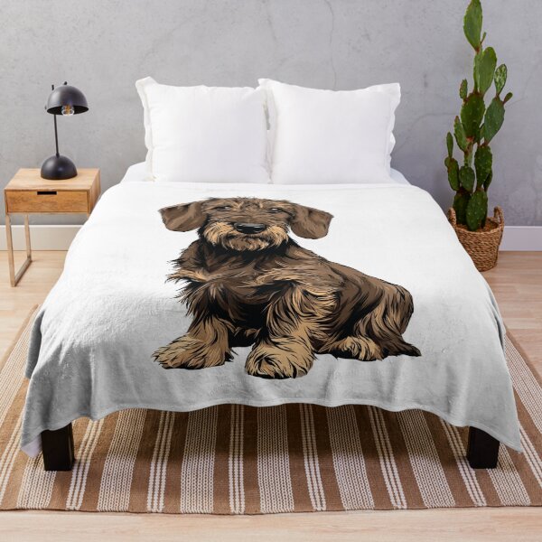 Item preview, Wild Boar Wirehaired Dachshund Dog Illustration designed and sold by whyitsme.