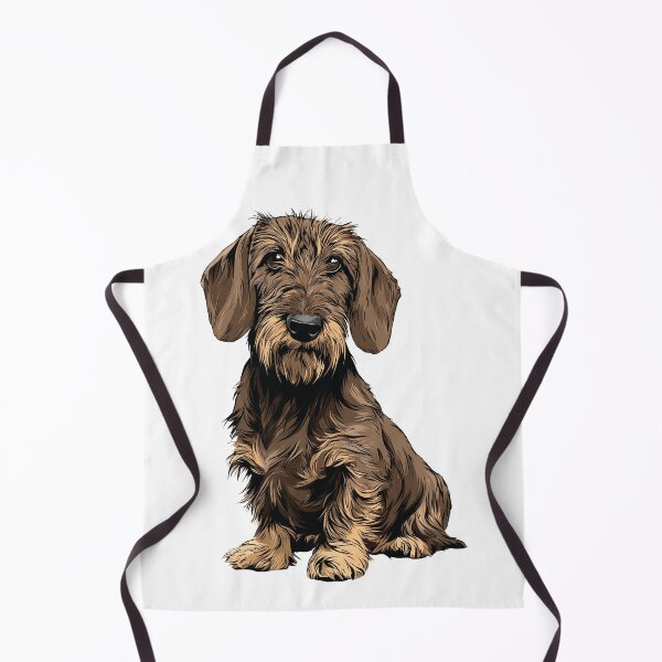 Item preview, Wild Boar Wirehaired Dachshund Dog Illustration designed and sold by whyitsme.