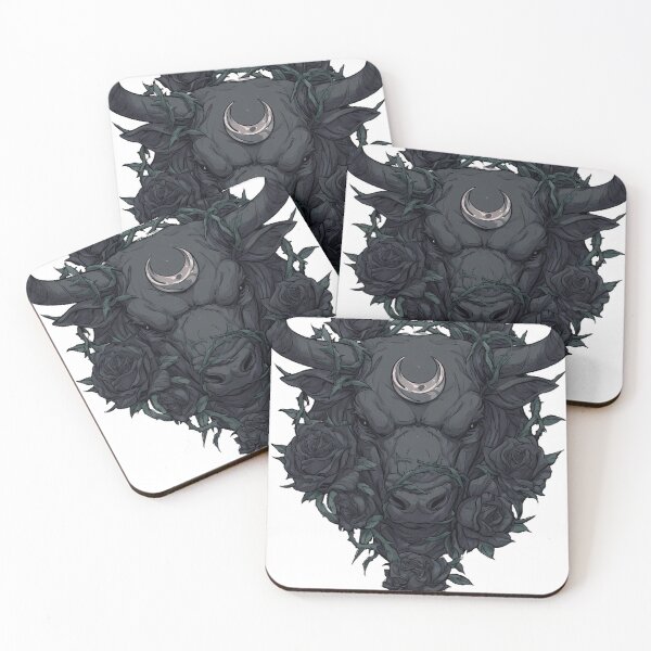 Item preview, Gothic Taurus Rose Bull designed and sold by IllumeInk.