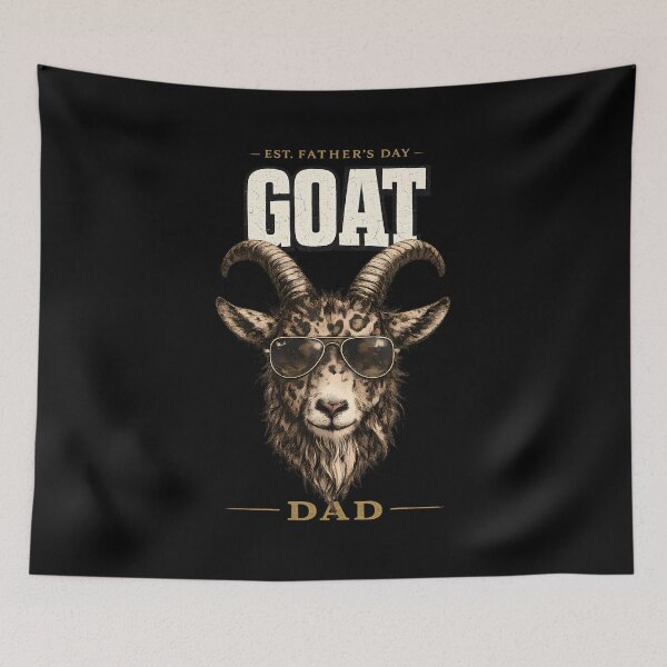 Item preview, GOAT Dad Est. Father's Day Funny Goat Aviators designed and sold by Red Vale Society.
