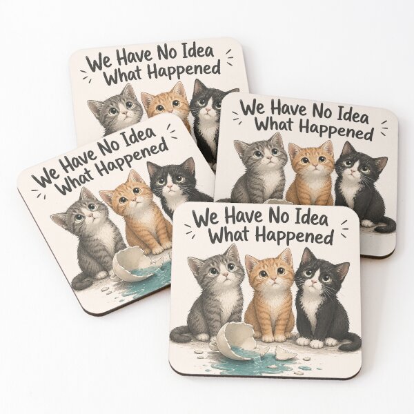 Item preview, Innocent Kittens and the Broken Cup designed and sold by thirtyonestars.