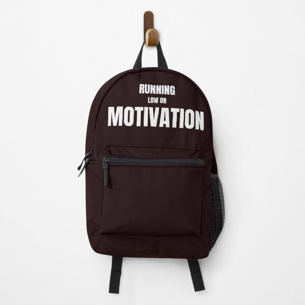 Item preview, Running Low on Motivation – Funny Sarcastic Quote designed and sold by ArtPer-design.