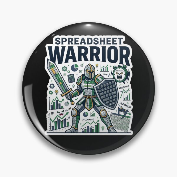 Item preview, Spreadsheet Warrior Funny Office Humor Design designed and sold by Pixel Analytics.