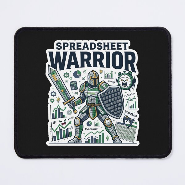 Item preview, Spreadsheet Warrior Funny Office Humor Design designed and sold by Pixel Analytics.