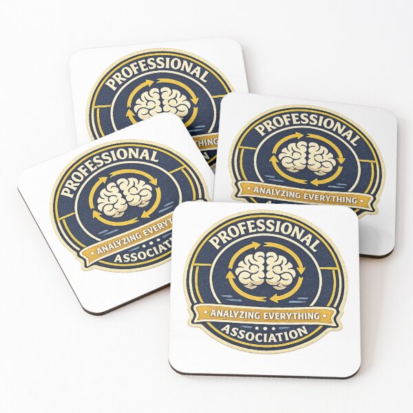 Item preview, Professional Overthinkers Association Sticker | Funny Overthinking Badge | Analyzing Everything Design | Introvert Humor designed and sold by MrDev.