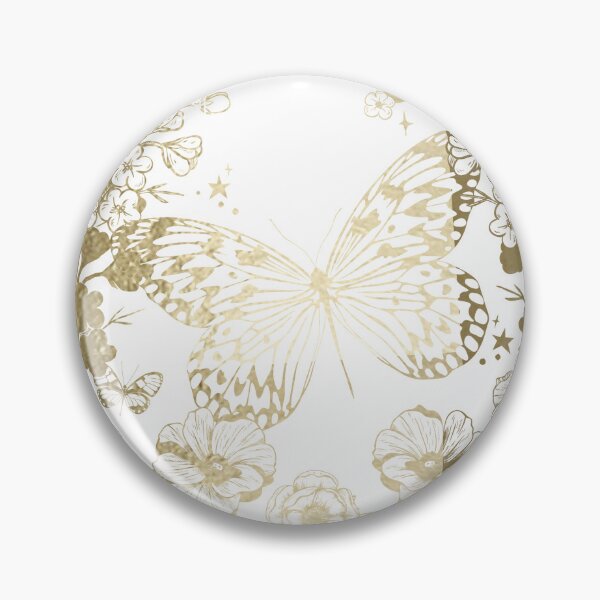 Item preview, Eternal Feel Free Make Your Own Luck Gold Butterfly Floral T-Shirt designed and sold by Atique Creations.
