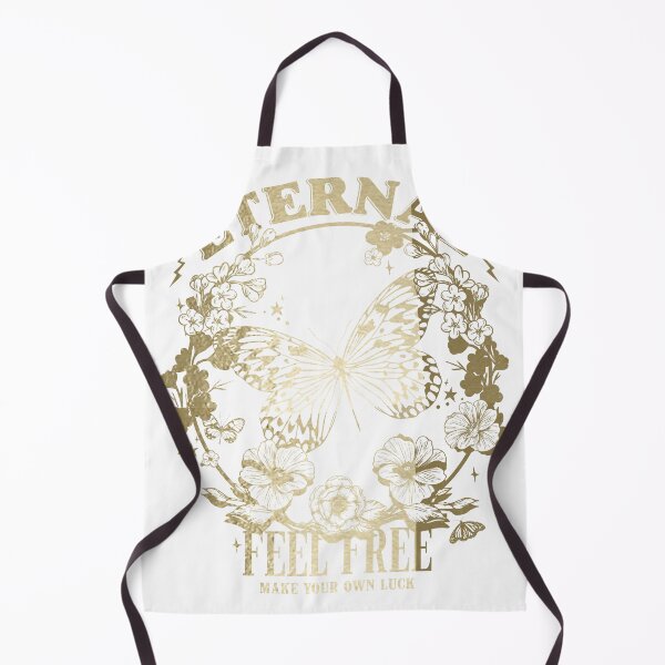 Item preview, Eternal Feel Free Make Your Own Luck Gold Butterfly Floral T-Shirt designed and sold by Atique Creations.
