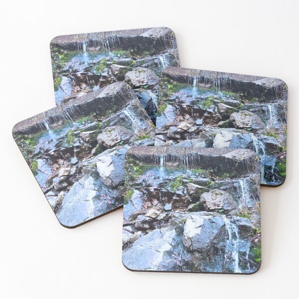 Item preview, Beautiful Waterfall - Scenic Cascade Nature Landscape Art Print from Romania designed and sold by MSMPrintDesign.