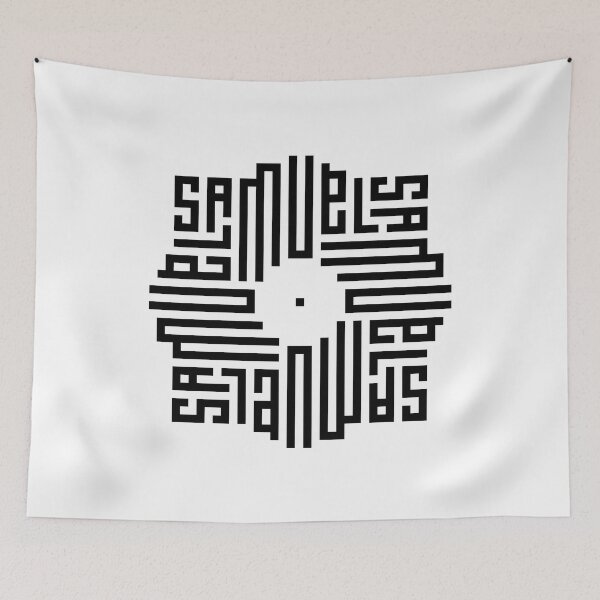 Item preview, SAMUEL | Black  | Modern Geometric Kufi Calligraphy | From Name to Art   designed and sold by FOR YOUR NAME.
