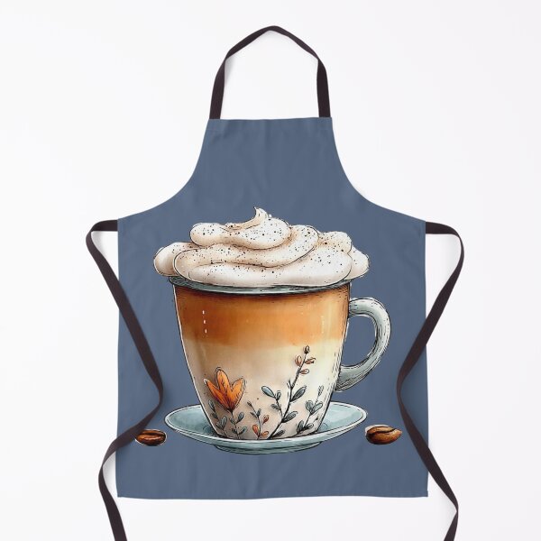 Item preview, Cozy Watercolor Coffee Cup with Whipped Cream designed and sold by sanorastyle.