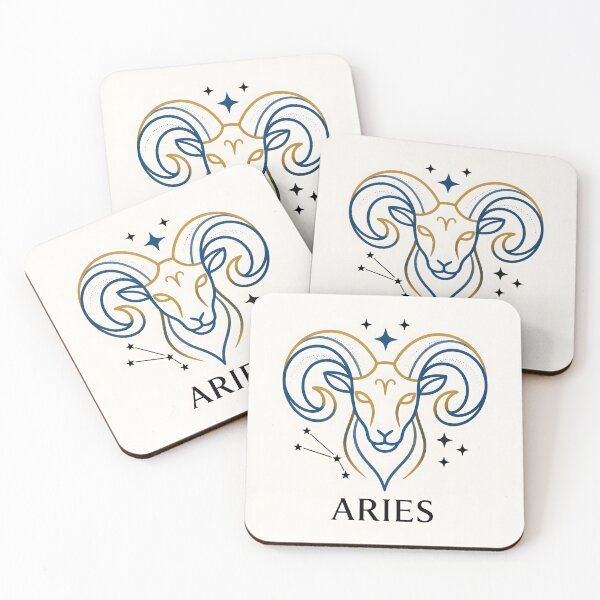 Item preview, Elegant Aries Zodiac Symbol Celestial Ram Astrology Art designed and sold by Clavivs.
