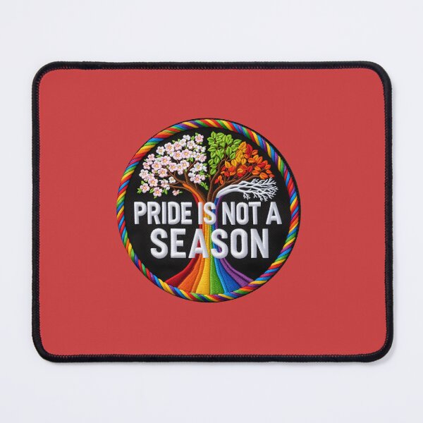 Item preview, Pride Is Not A Season Patch - LGBT Rainbow Patch designed and sold by Colorlessandco.