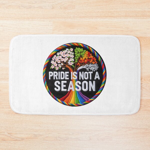 Item preview, Pride Is Not A Season Patch - LGBT Rainbow Patch designed and sold by Colorlessandco.