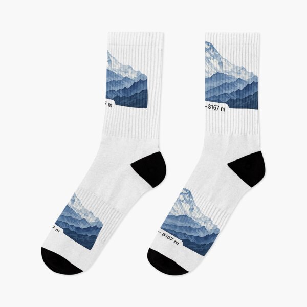 Item preview, Dhaulagiri 8167 m Minimalist Mountain Sticker designed and sold by Gabe1983.