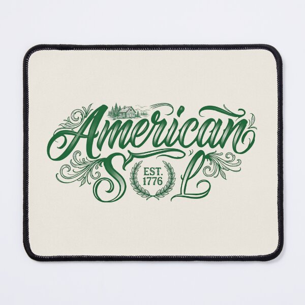 Item preview, American Soul Est 1776 Vintage Ornate Script Americana designed and sold by legacylivingshop.