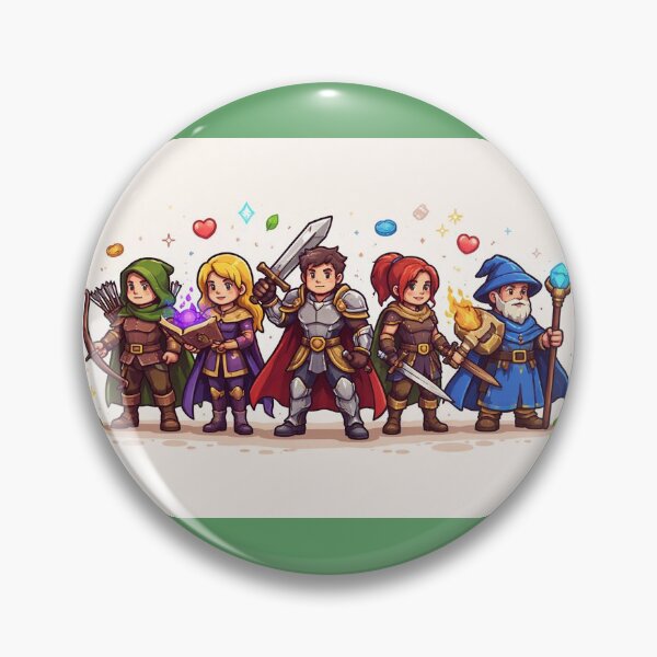 Item preview, Epic Fantasy Party - Colorful RPG Heroes designed and sold by Pixolon.