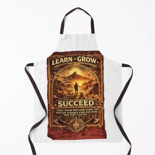 Item preview, Learn Grow Succeed | Vintage Adventure Motivational T-Shirt Design designed and sold by aminomen.