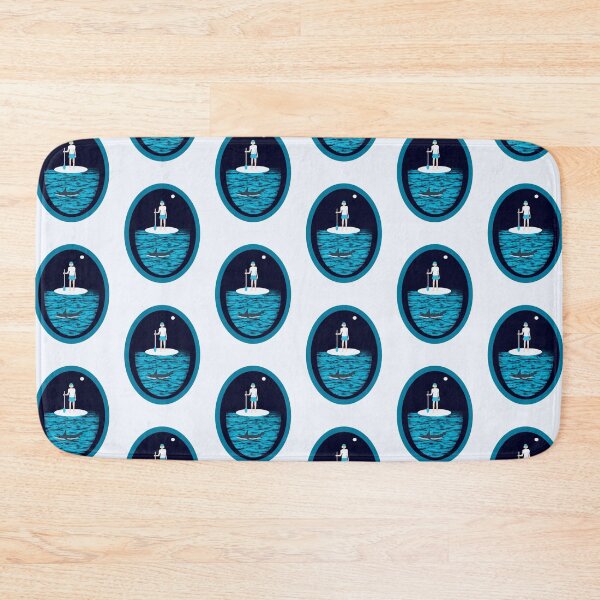 Item preview, Paddleboarding Over a Shark designed and sold by Elaine M Hayward .