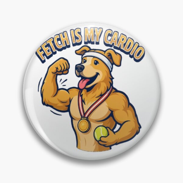 Item preview, Fetch Is My Cardio Funny Golden Retriever Fitness Dog designed and sold by ClaussShop.