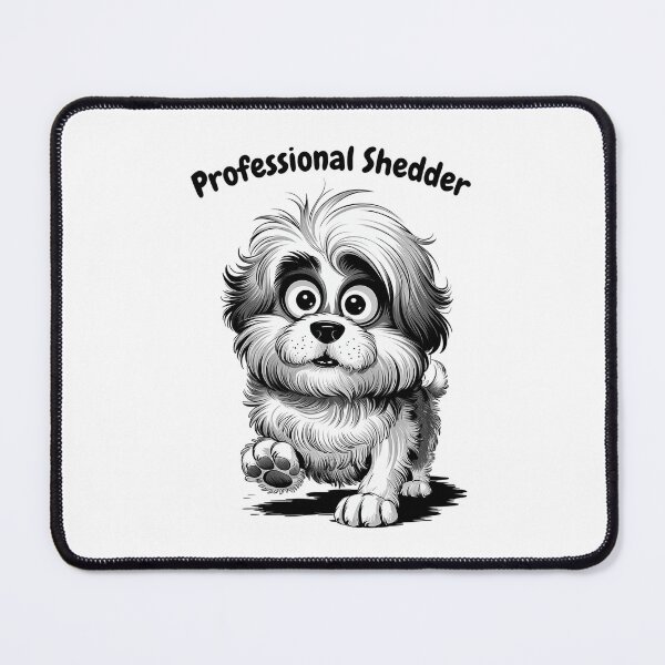 Item preview, I Woke Up Like This Funny Messy Dog Cartoon | Cute Dog Lover Humor designed and sold by Cool-cat-art.