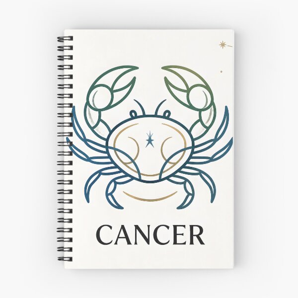 Item preview, Minimalist Cancer Zodiac Crab Star Sign Art designed and sold by Clavivs.