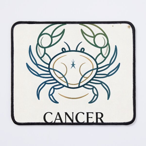 Item preview, Minimalist Cancer Zodiac Crab Star Sign Art designed and sold by Clavivs.