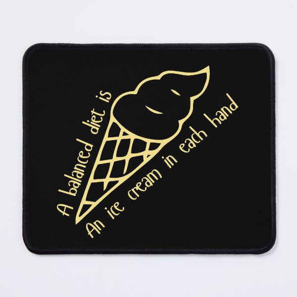 Item preview, Ice Cream Diet - yellow type designed and sold by ABitOnTheSide.