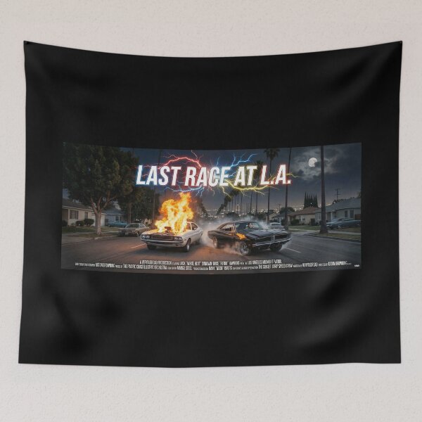 Item preview, ROAD MOVIE POSTER LAST RACE AT L.A 1971 designed and sold by VERYOLDROAD BY AXTON BROWNING .