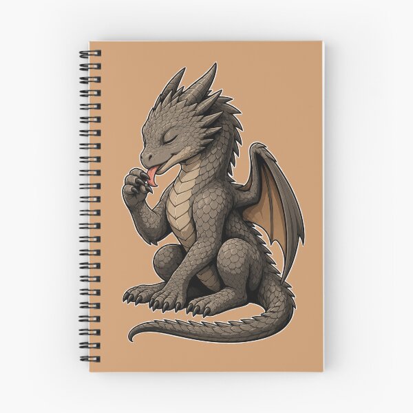 Item preview, Mischievous Dragon Licking Claws designed and sold by Hatchling Hollow.