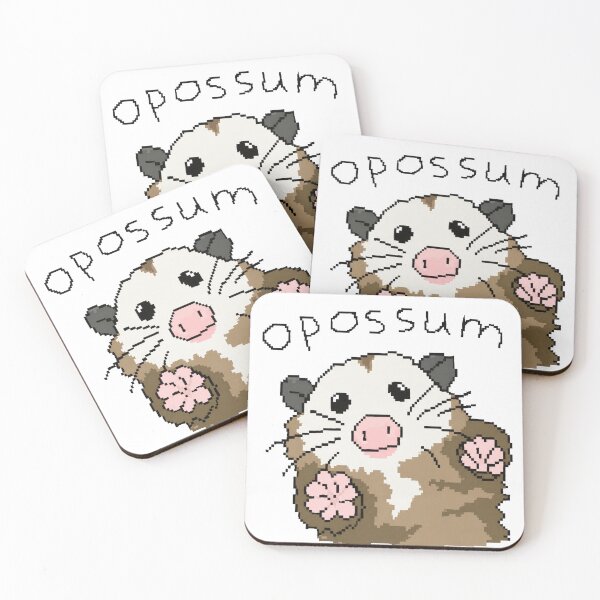 Item preview, Cute Opossum Pixel Art designed and sold by Pixel Animal.