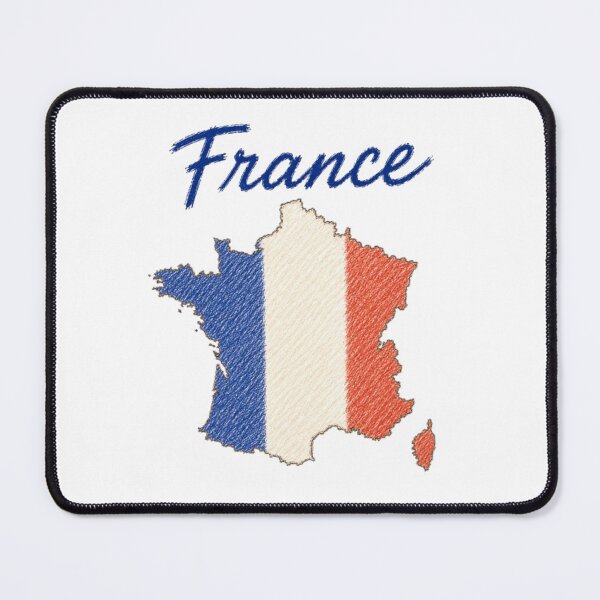 Item preview, France – Tricolour Map Pencil Style designed and sold by JOANNASKAH.