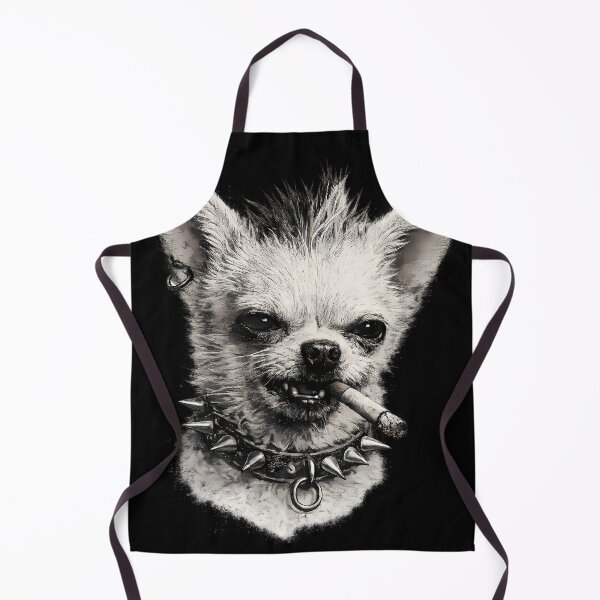 Item preview, Punk Chihuahua Bad Dog Spiked Collar Grunge Art designed and sold by Red Vale Society.