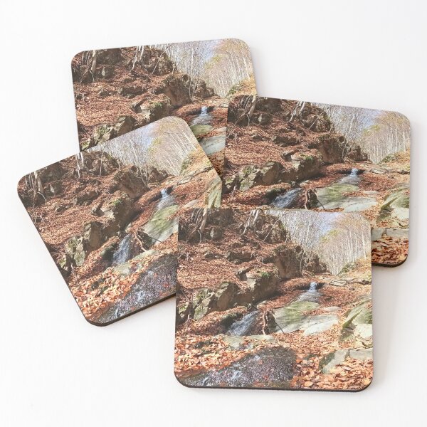 Item preview, Mountain Cascade – Beautiful Waterfall Nature Wilderness Art from Romania designed and sold by MSMPrintDesign.