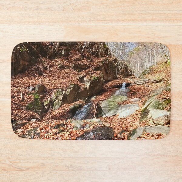 Item preview, Mountain Cascade – Beautiful Waterfall Nature Wilderness Art from Romania designed and sold by MSMPrintDesign.
