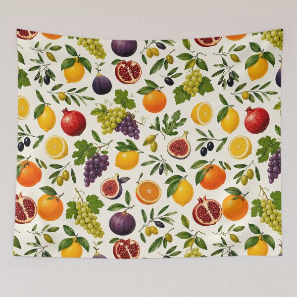 Item preview, Mediterranean Fruit Pattern | Citrus Summer Surface Design designed and sold by Islabonita..