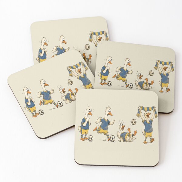 Item preview, Four Soccer Geese Vintage Cartoon Penalty Kick designed and sold by POD DYNASTY | Original Print On Demand T-Shirt Graphics.