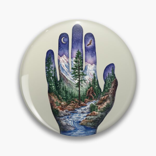 Artikelvorschau, Bigfoot Hand Aquarell Landschaft entworfen und verkauft von Roy & Tiffany.