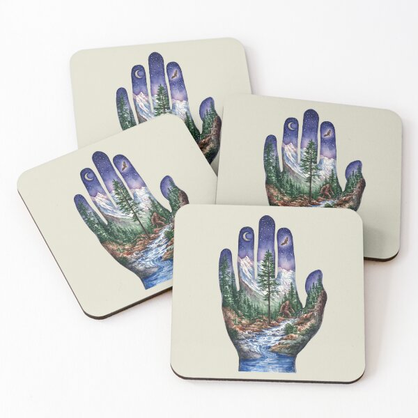 Item preview, Bigfoot Hand Watercolor Landscape designed and sold by Roy & Tiffany.