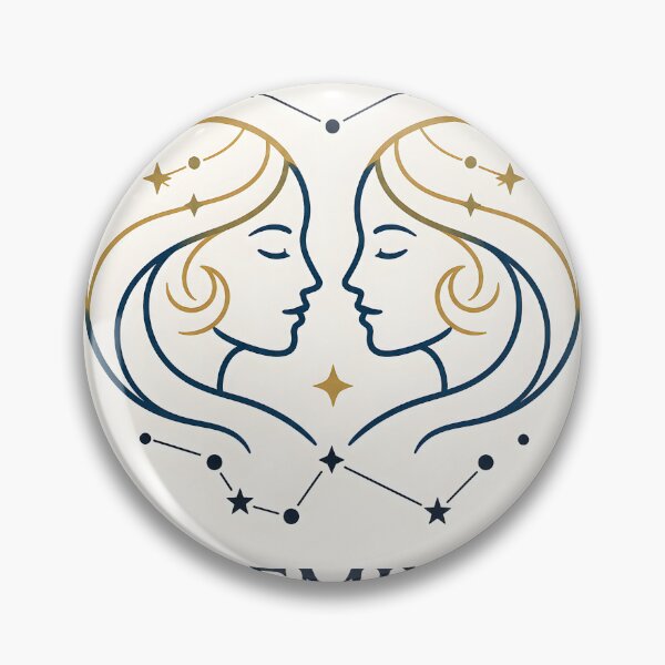 Item preview, Elegant Gemini Zodiac Design - Celestial Twins Art designed and sold by Clavivs.