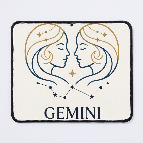 Item preview, Elegant Gemini Zodiac Design - Celestial Twins Art designed and sold by Clavivs.