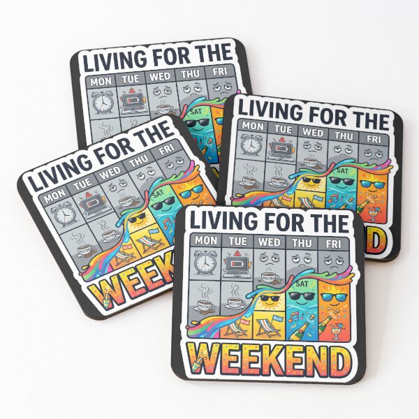 Item preview, Living For The Weekend Funny Office Humor Design designed and sold by Pixel Analytics.