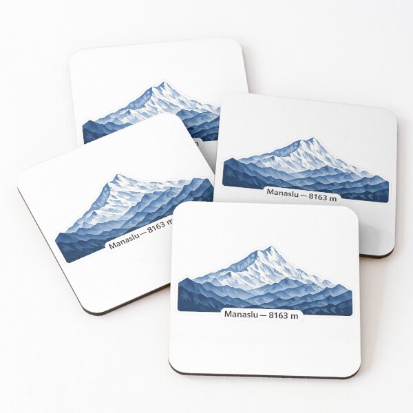Item preview, Manaslu 8163 m – Minimalist Himalayan Mountain Sticker designed and sold by GabeMountainArt.