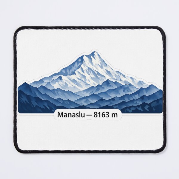 Item preview, Manaslu 8163 m – Minimalist Himalayan Mountain Sticker designed and sold by GabeMountainArt.