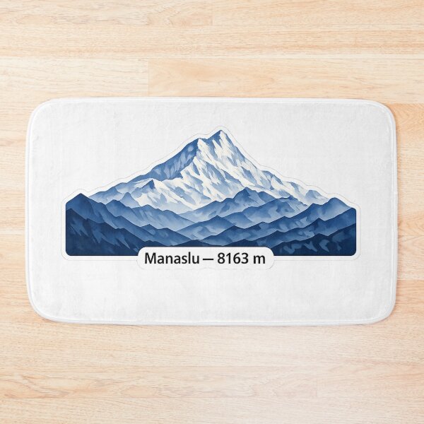 Item preview, Manaslu 8163 m – Minimalist Himalayan Mountain Sticker designed and sold by GabeMountainArt.