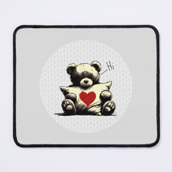 Item preview, Cute Loving Teddy Bear Drawing Saying Hi designed and sold by GlueGunEnergy.