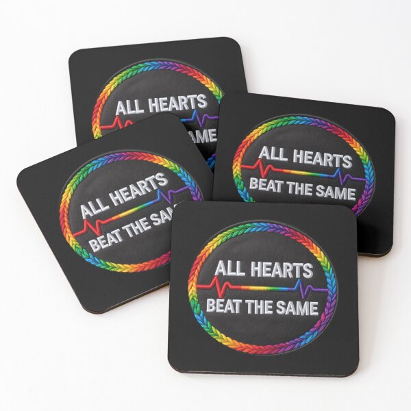 Item preview, Parche del Orgullo LGBT "Todos los corazones laten igual" designed and sold by Colorlessandco.